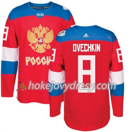 Pánské Hokejový Dres Rusko Alexander Ovechkin 8 Světový pohár v ledním hokeji 2016 Červená Premier